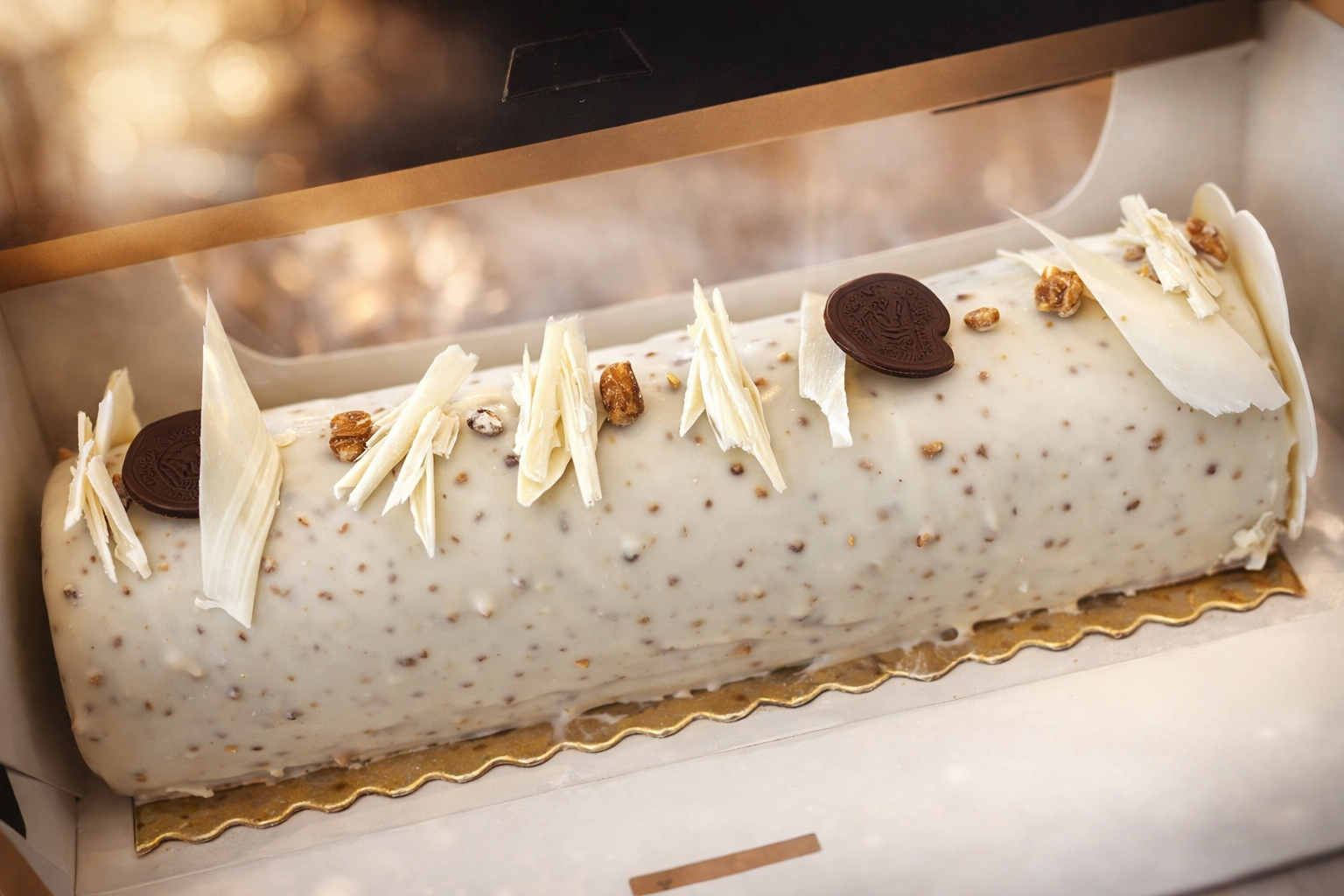 Bûche choco cacahuètes